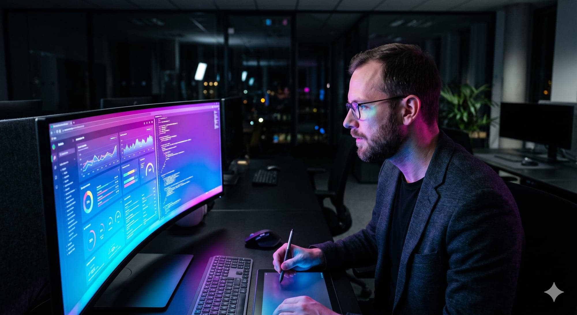 Consultor de Chromatic IT analizando dashboards de arquitectura y servicios enterprise